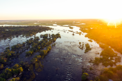 Sunset on the Chobe River, Namibia